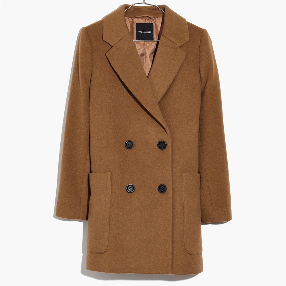 Madewell Hollis Double Breasted Coat SZ M